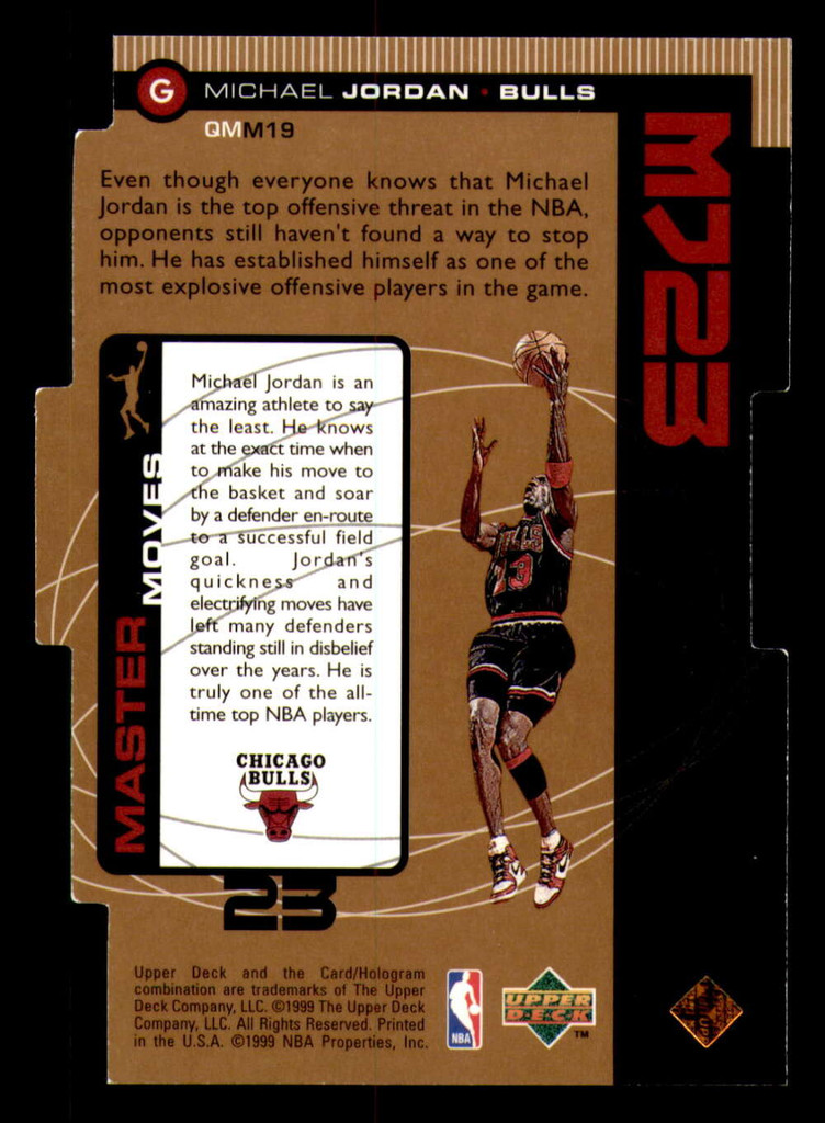 1998-99 Upper Deck Quantum MJ23 Michael Jordan die cut 1832/2300 Chicago Bulls