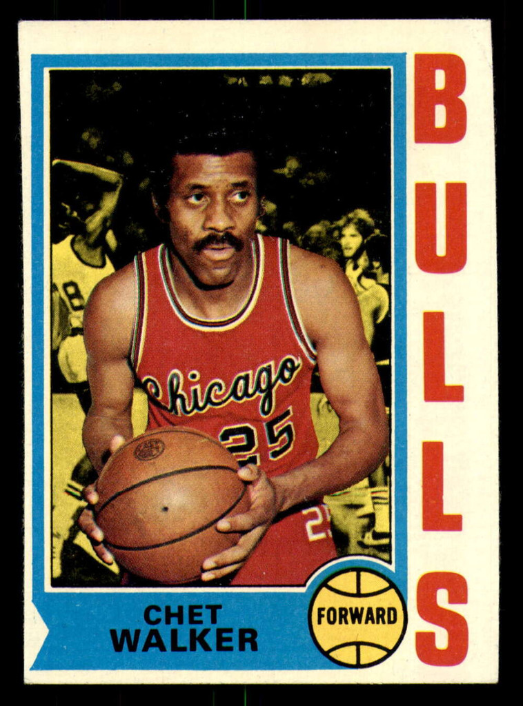 1974-75 Topps #171 Chet Walker Miscut Bulls  ID:364223