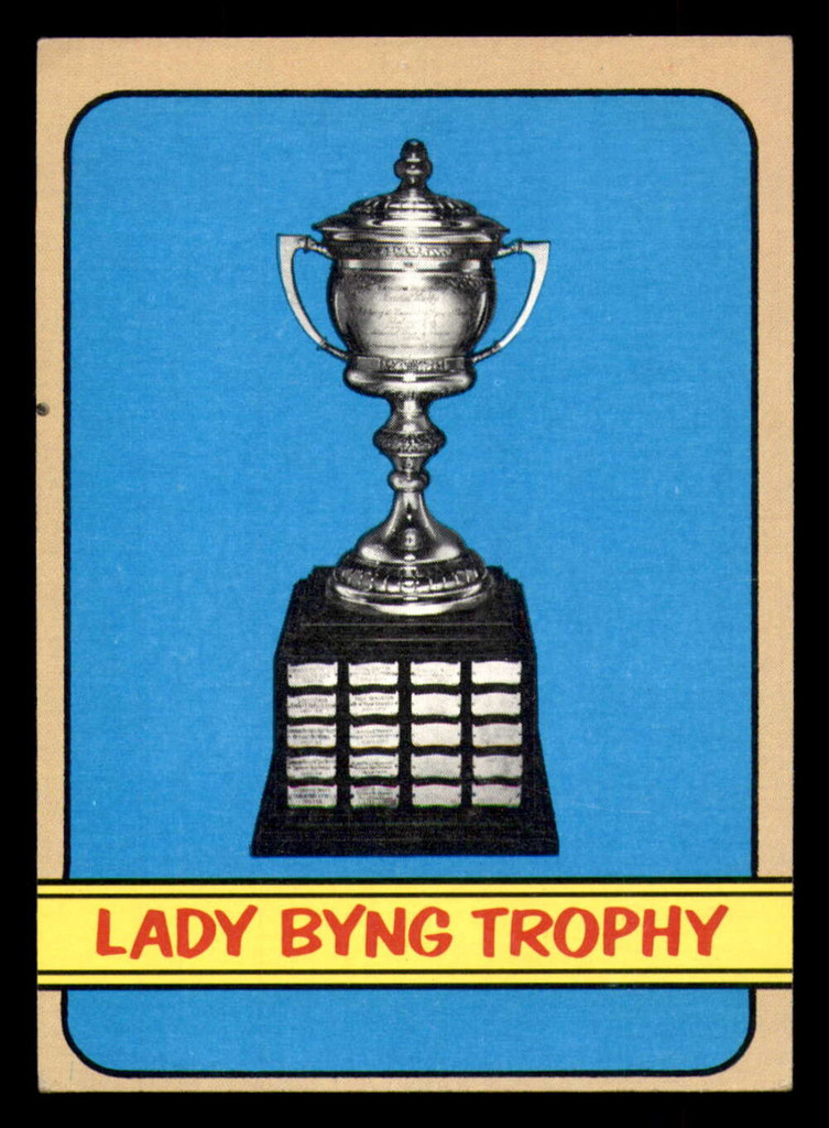 1972-73 Topps #175 Lady Byng Trophy Ex-Mint  ID: 364944