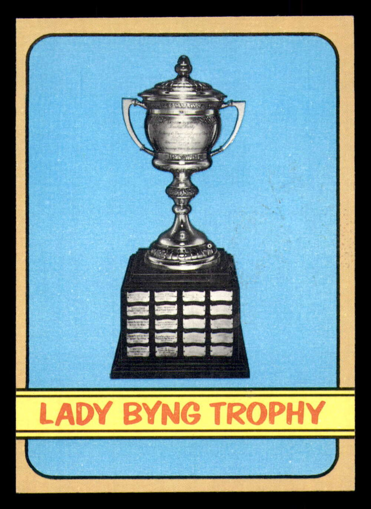 1972-73 Topps #175 Lady Byng Trophy Near Mint+  ID: 364946