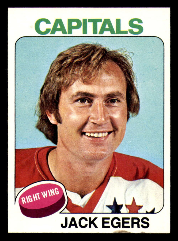 1975-76 Topps #134 Jack Egers Excellent+ 