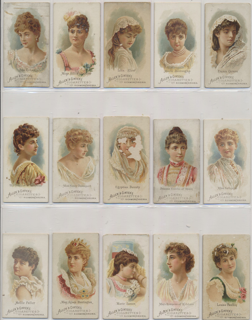 1888 Allen  & Ginter N26 The  World Of Beauties (1st Series  24/50  #*sku35102