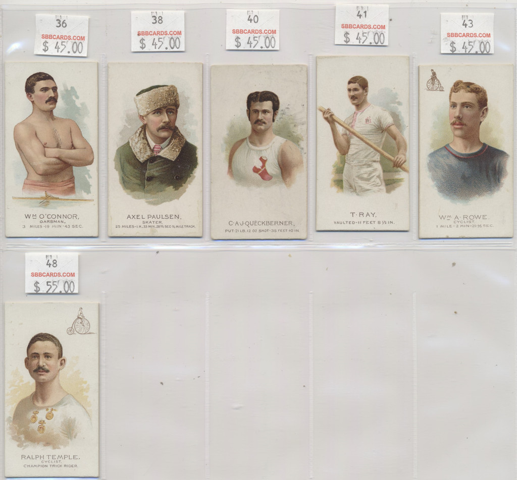 1888 Allen & Ginter N28 The World's Champions (2nd Series)  15/50 + 1 Dup  #*