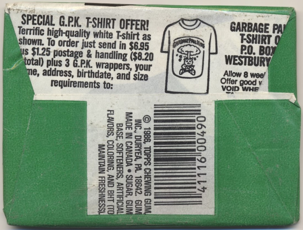 1986 Topps Garbage Pail Kids Series 3  1 Unopened Wax Pack  #*