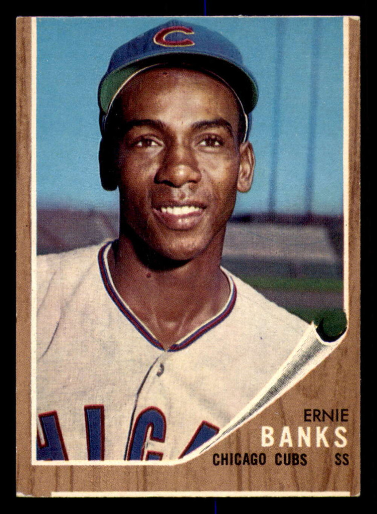 1962 Topps #25 Ernie Banks Miscut Cubs  