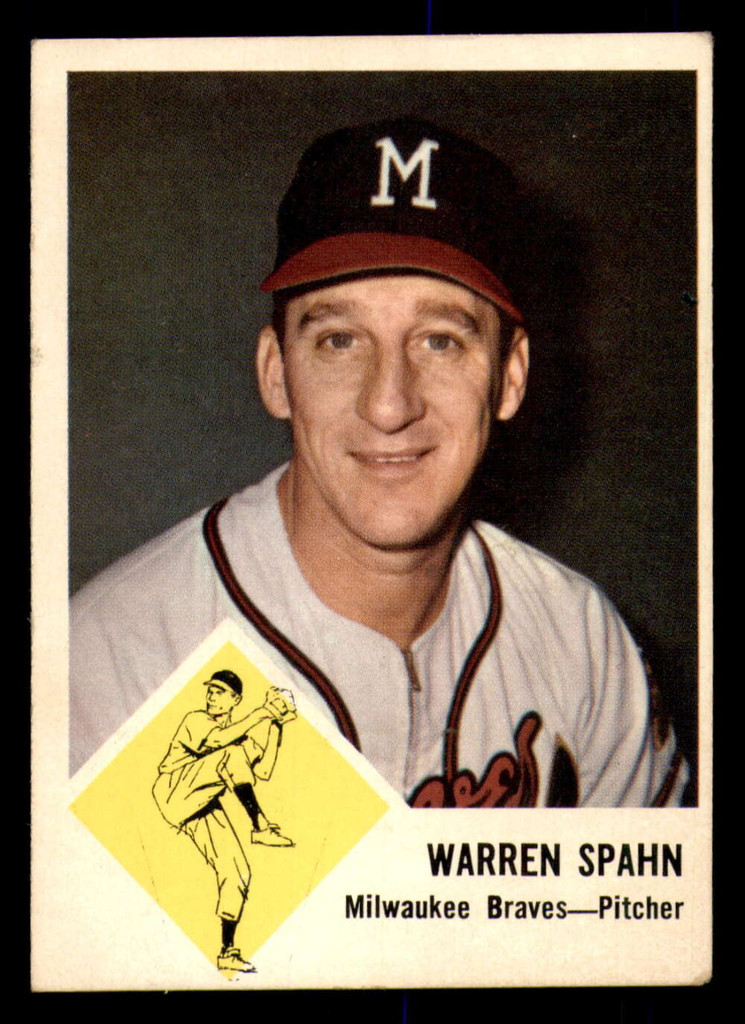 1963 Fleer #45 Warren Spahn Excellent+  ID: 368317