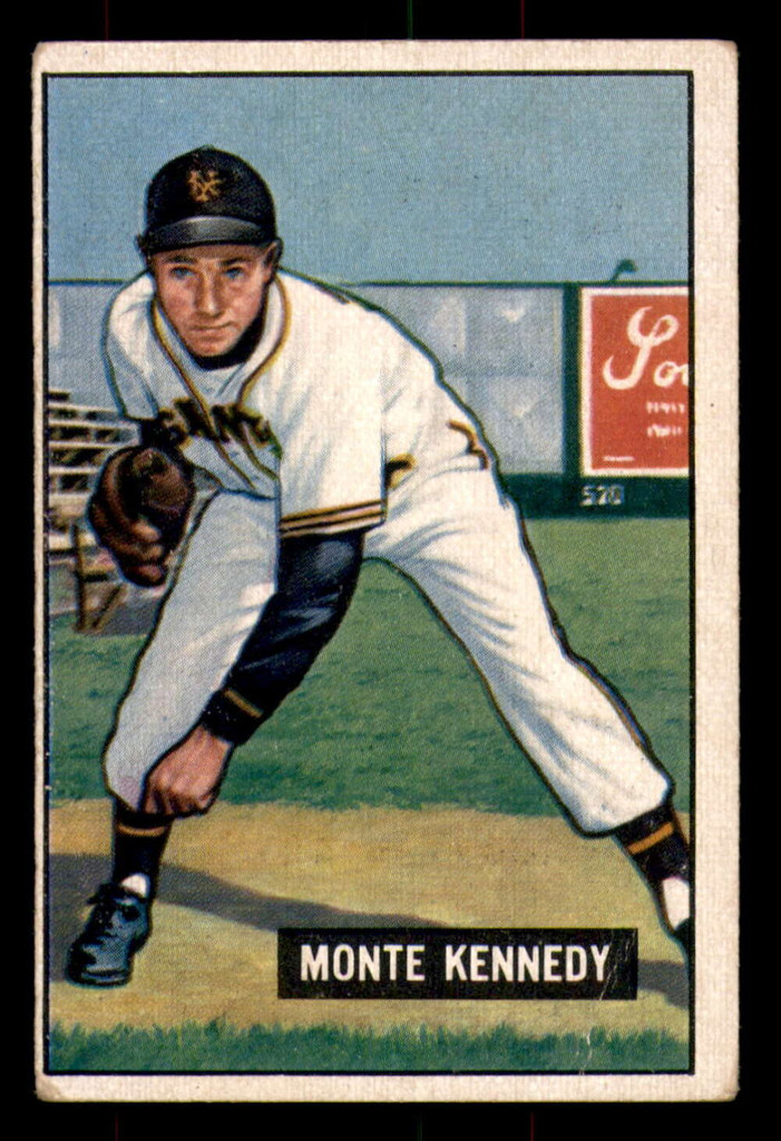 1951 Bowman #163 Monte Kennedy Very Good 