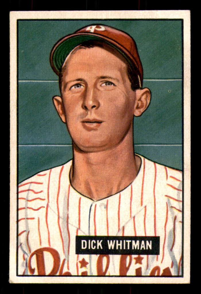 1951 Bowman #221 Dick Whitman Excellent+ RC Rookie  ID: 369082