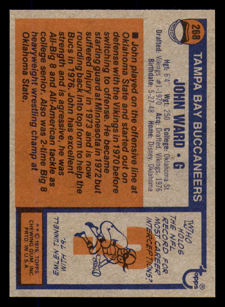 1976 Topps #268 John Ward Near Mint  ID: 369539
