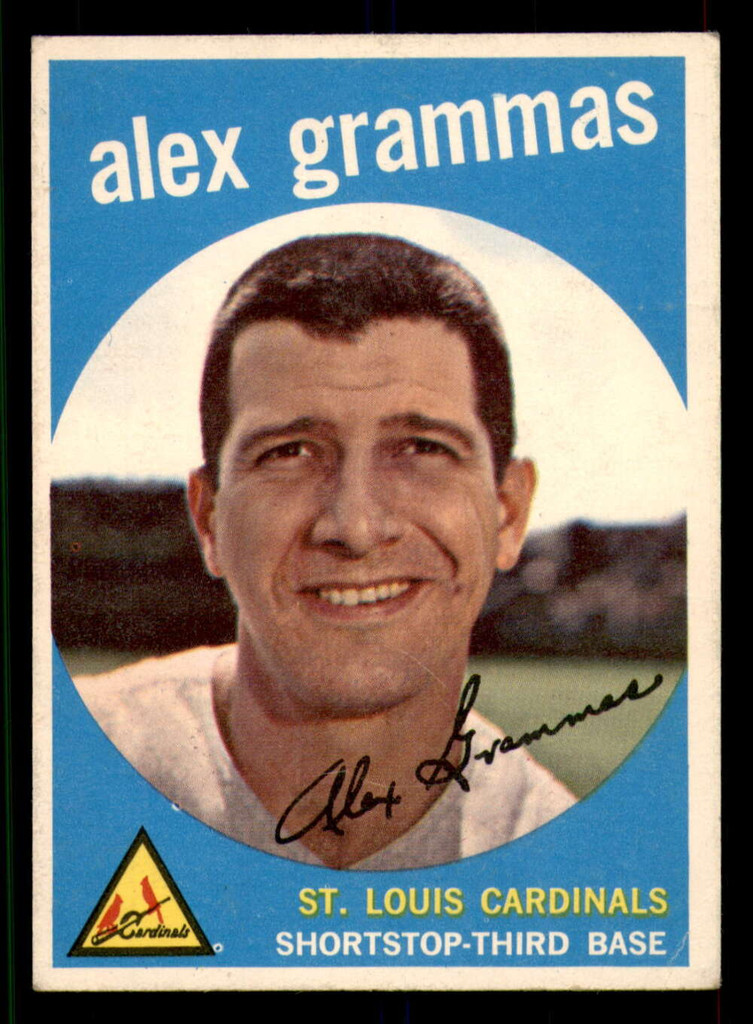 1959 Topps #6 Alex Grammas UER Very Good  ID: 371781