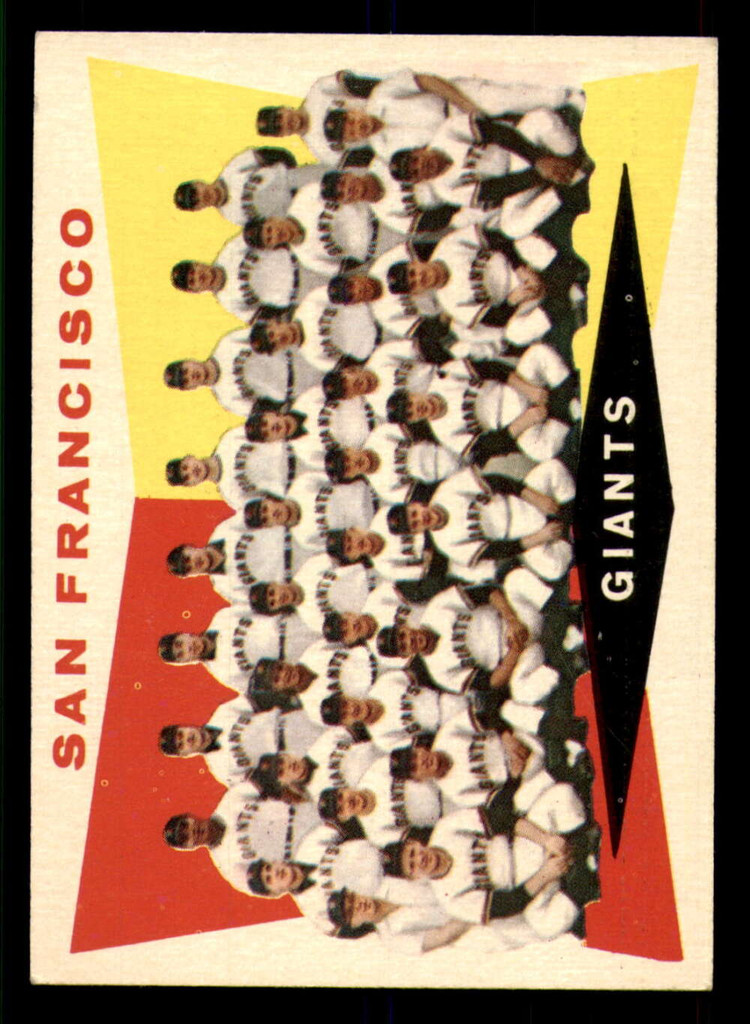 1960 Topps #151 Giants Team Checklist 177-264 Marked Giants ID:371806