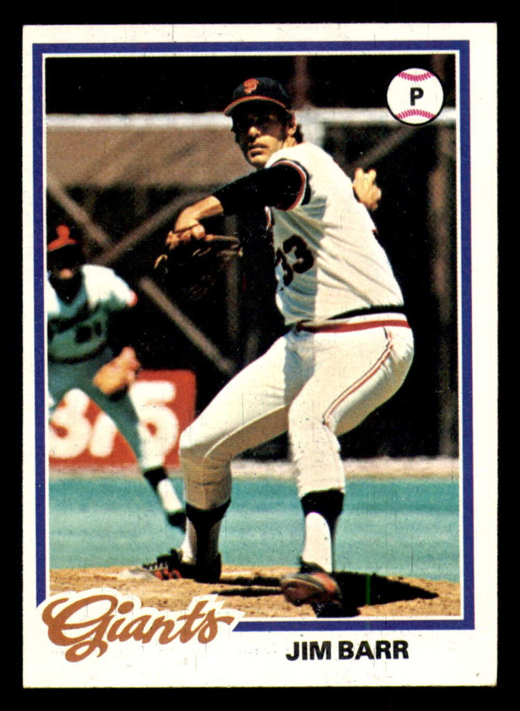 1978 Topps #62 Jim Barr Ex-Mint  ID: 372284