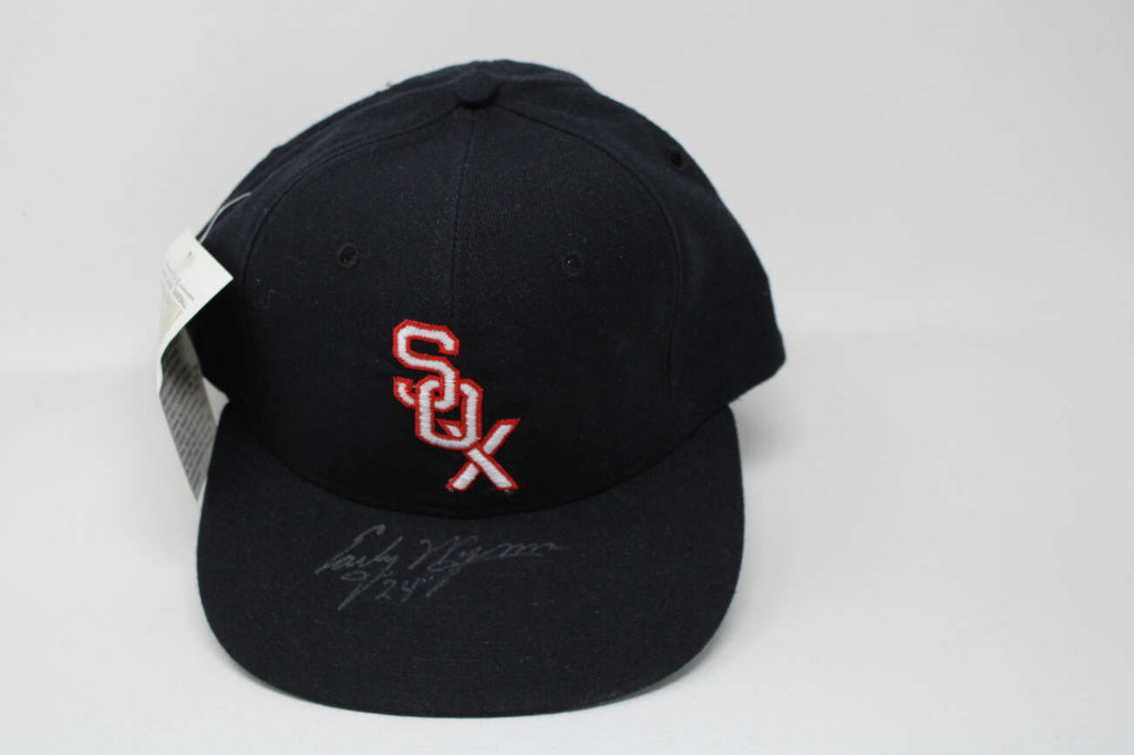 Early Wynn Signed Hat Cap PSA/DNA Cooperstown Collection White Sox  24 Fitted