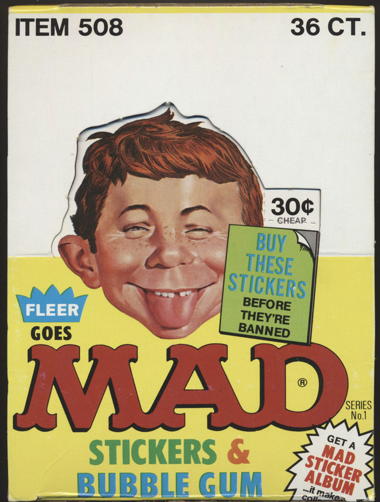 1983 Fleer Mad Empty Display Box  #*