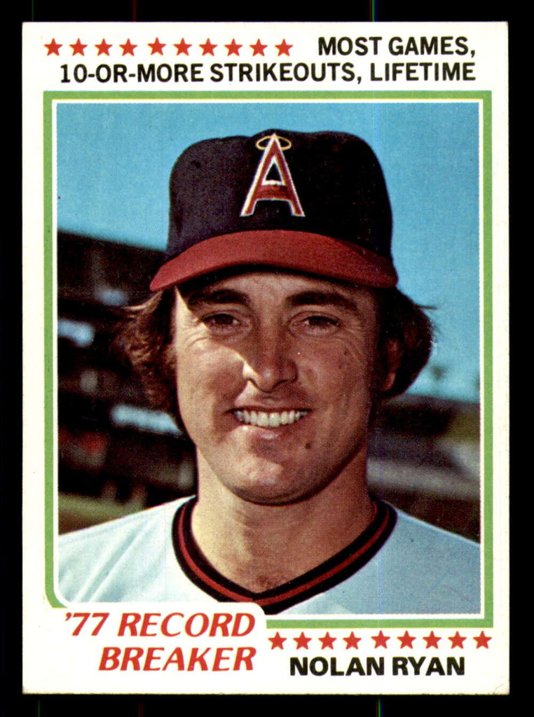 1978 Topps #6 Nolan Ryan RB Ex-Mint  ID: 375377