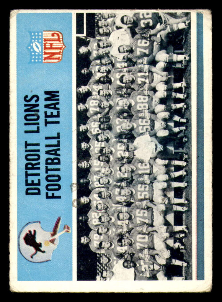1966 Philadelphia #66 Lions Team G-VG 