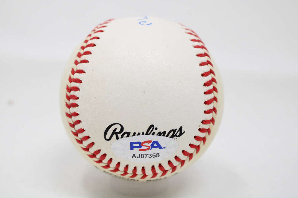 Philip Henry Niekro "Knucksie ONL Signed Auto Baseball PSA/DNA Yankees Braves Full name