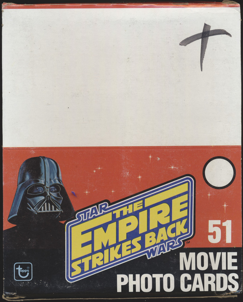 1980 Topps Star Wars Empire Strikes Back Empty Display Rack Box(Black X On Front)  #*sku35252