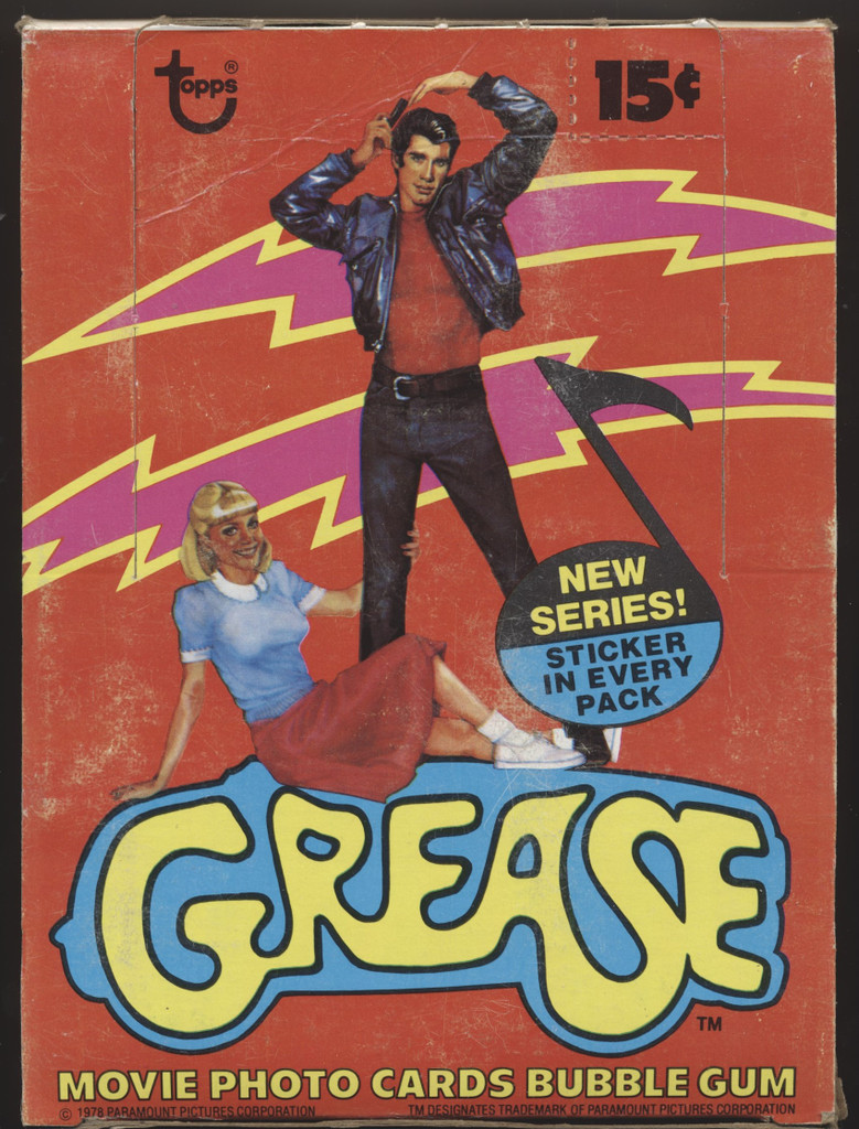 1978 Topps  Grease New Series Empty Display Box  #*sku35280