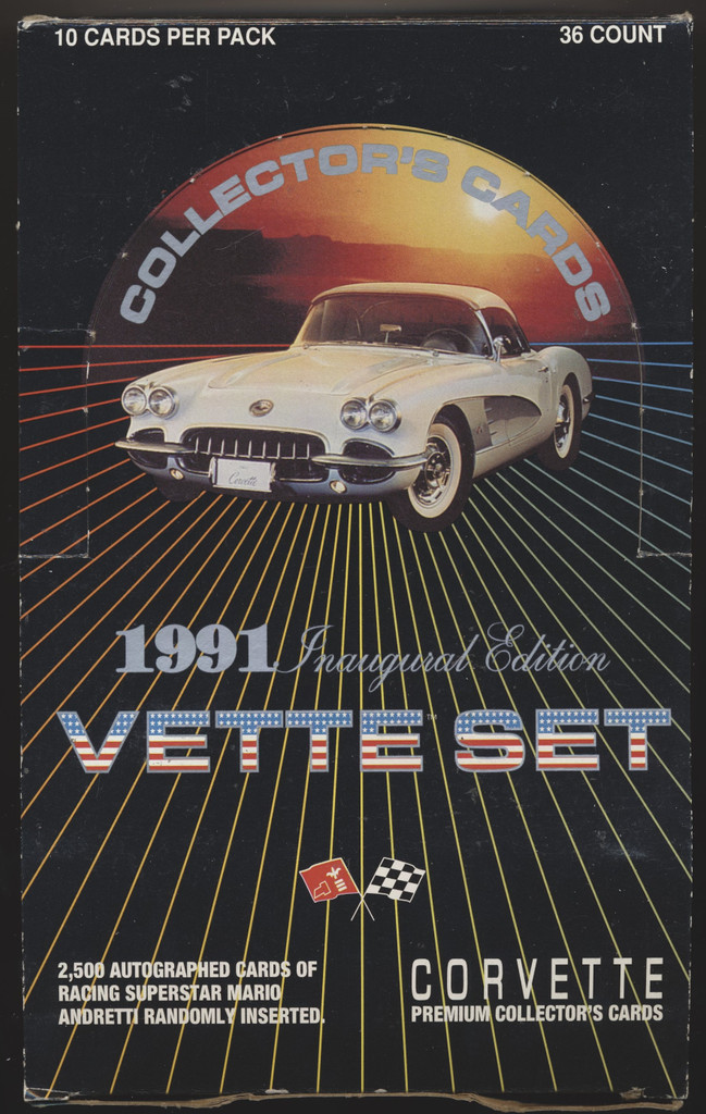 1991 Collect-A-Card 1991 Inaugural Edition Vette  Set Empty Display Box  #*sku35278