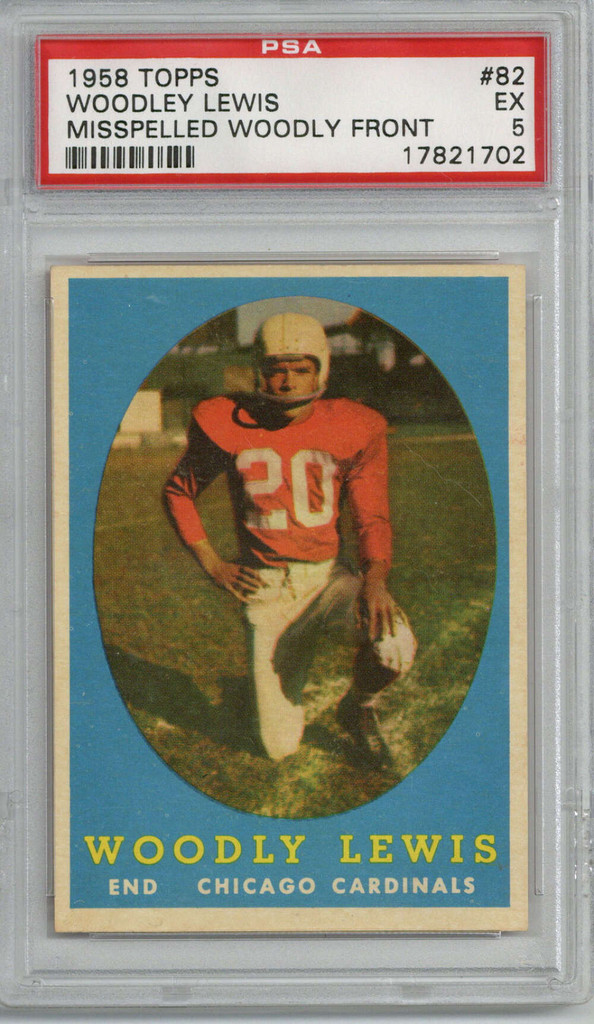 1958 Topps #82 Woodley Lewis UER PSA 5 EX  ID: 377057