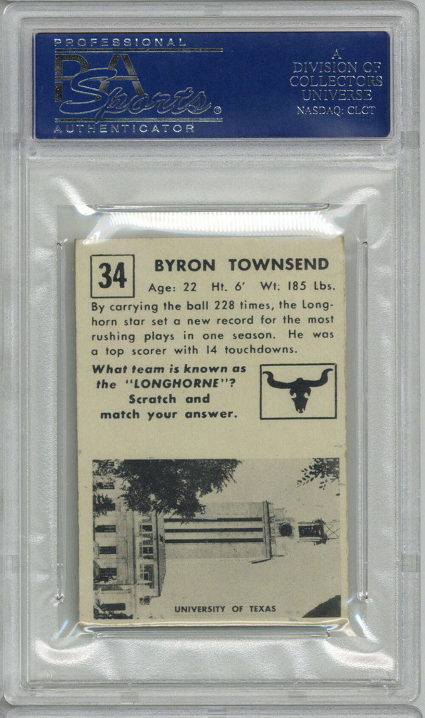 1951 Topps #34 Byron Townsend PSA 5 EX 