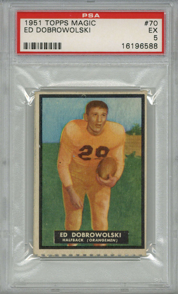 1951 Topps #70 Ed Dobrowolski PSA 5 EX 