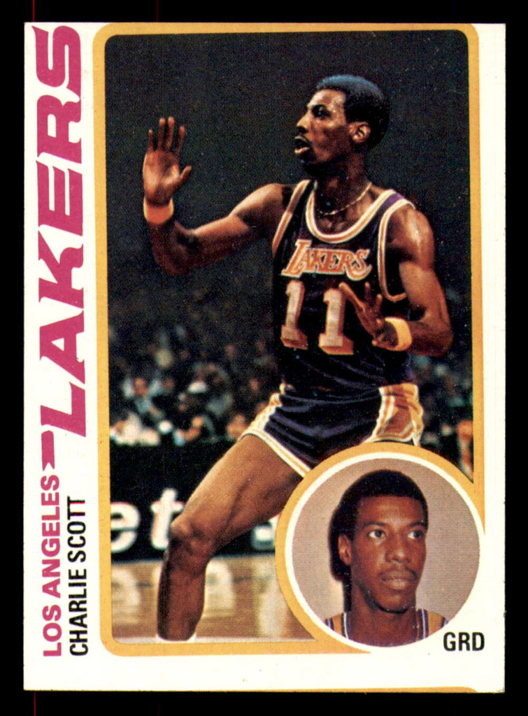 1978-79 Topps #43 Charlie Scott Miscut Lakers