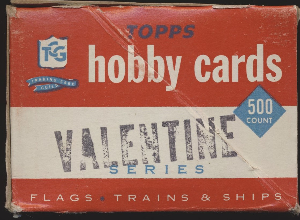1960 Topps Hobby Cards Vending Box Empty  Funny Valentine  #*sku35287