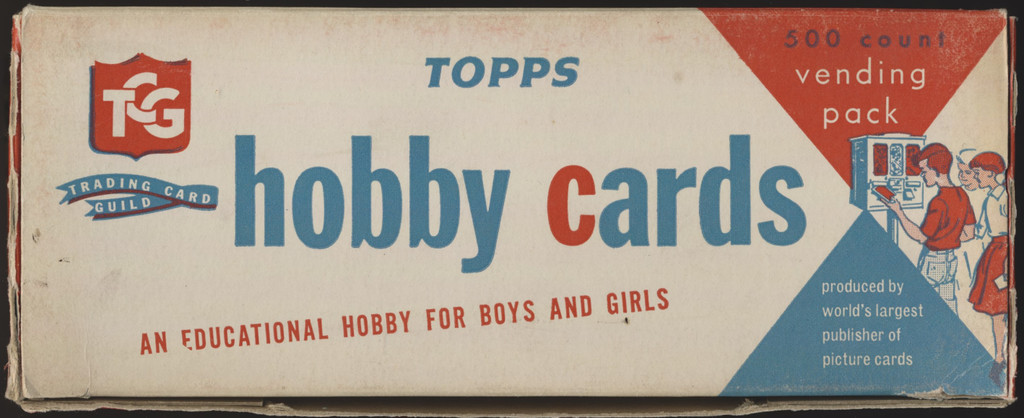 1960 Topps Hobby Cards Vending Box Empty  Funny Valentine  #*sku35287