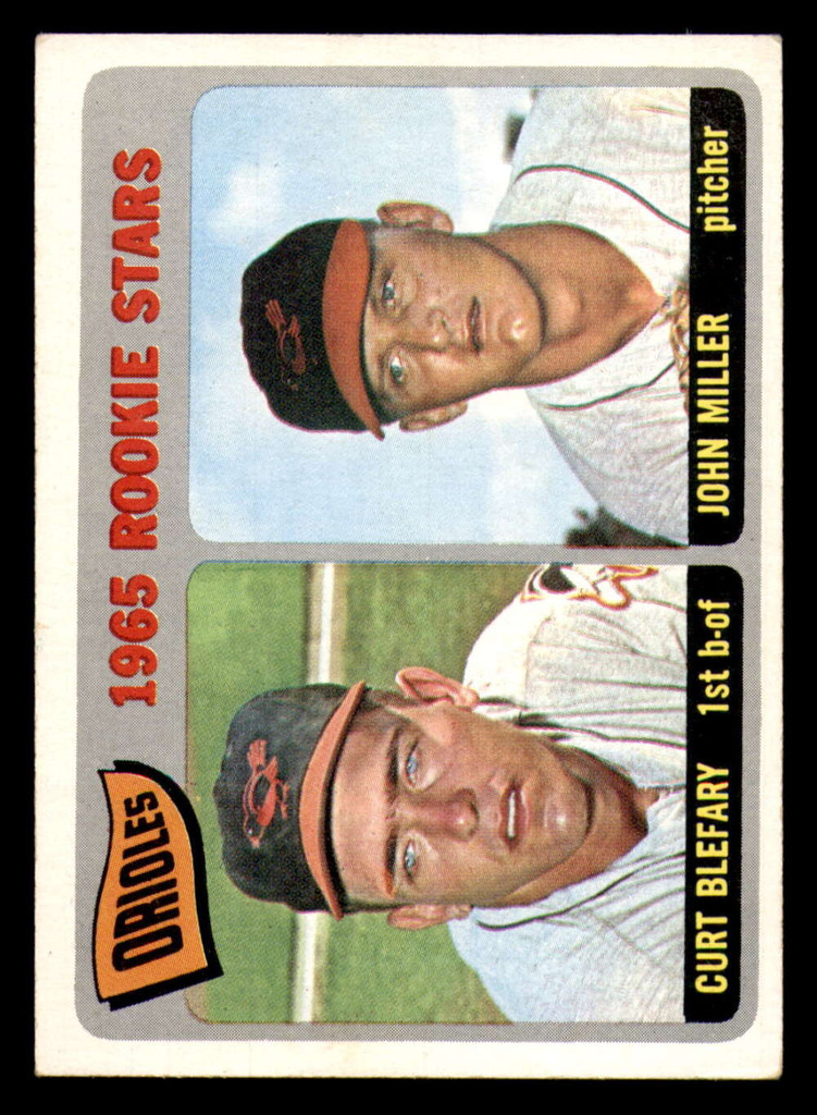 1965 Topps #49 Curt Blefary/John Miller Orioles Rookies Excellent+ RC Rookie  ID: 378865