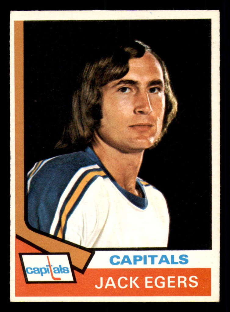 1974-75 O-Pee-Chee #93 Jack Egers Ex-Mint 