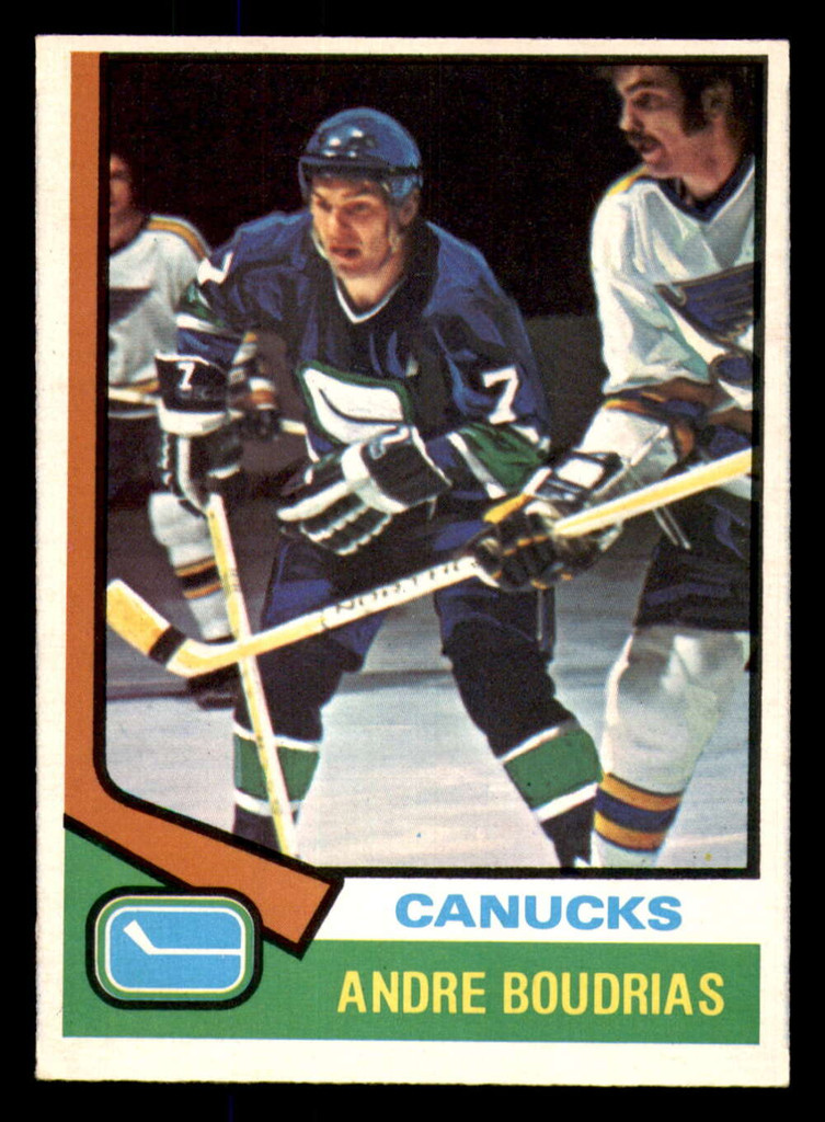 1974-75 O-Pee-Chee #191 Andre Boudrias Ex-Mint 