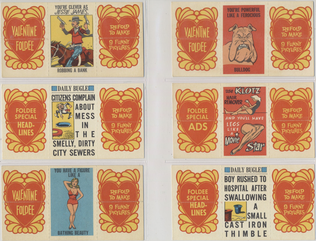 1970 Topps Valentine Foldee  Partial Set 37/55  #*sku35300