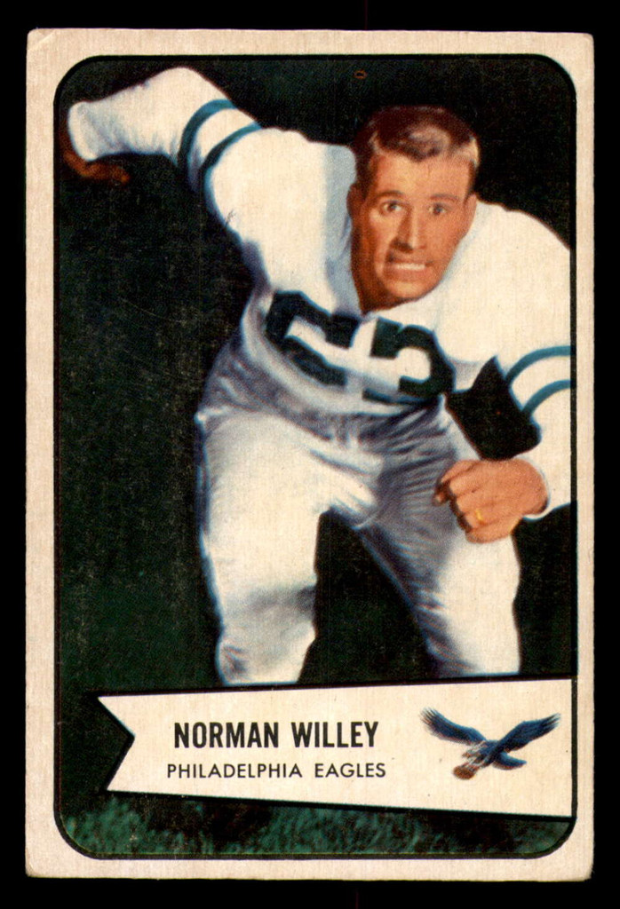 1954 Bowman #21 Norm Willey Very Good 