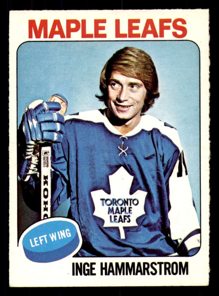 1975-76 O-Pee-Chee #168 Inge Hammarstrom Ex-Mint 