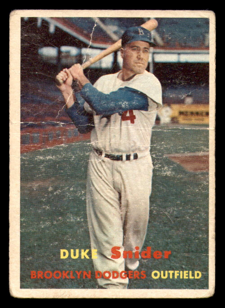 1957 Topps #170 Duke Snider Poor  ID: 383304