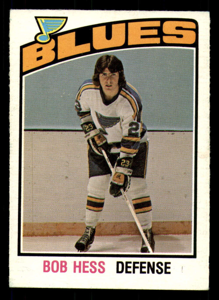 1976-77 O-Pee-Chee #277 Bob Hess Excellent+ 