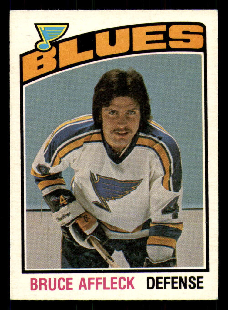 1976-77 O-Pee-Chee #305 Bruce Affleck Excellent+ RC Rookie 