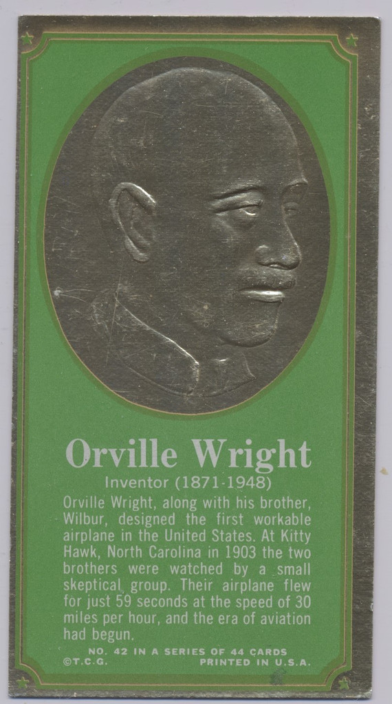 1965 Topps Presidents & Famous Americans #42 Orville Wright  #*sku35310