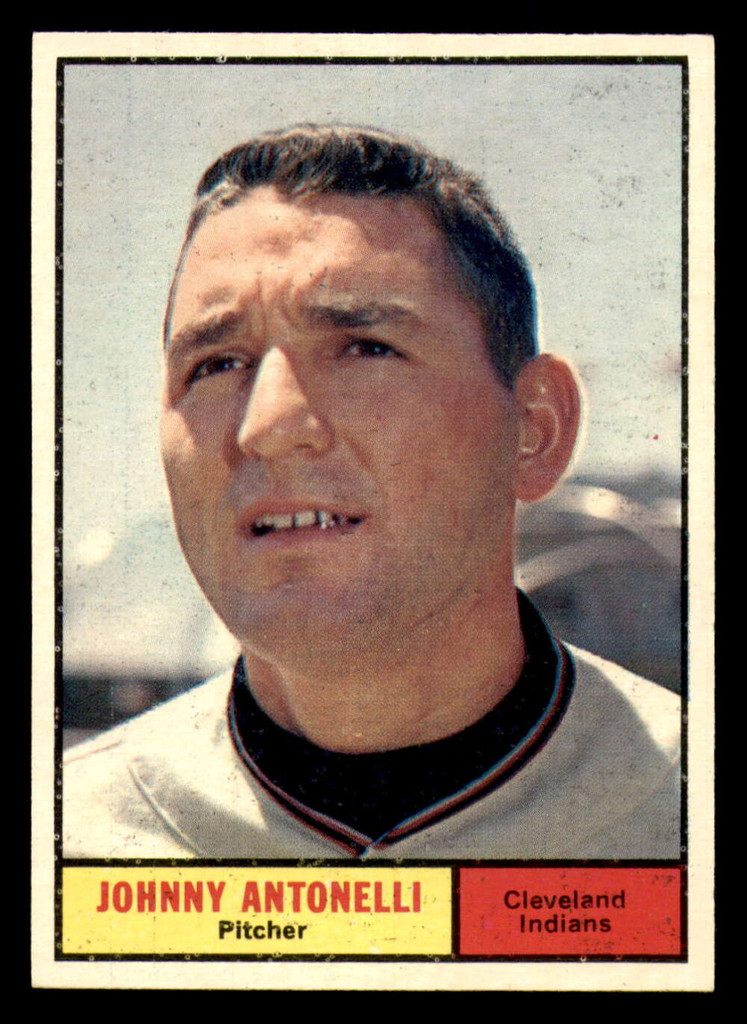 1961 Topps #115 Johnny Antonelli Near Mint+ Set Break 