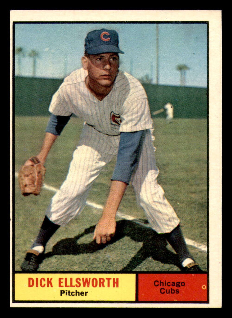 1961 Topps #427 Dick Ellsworth Ex-Mint Set Break 