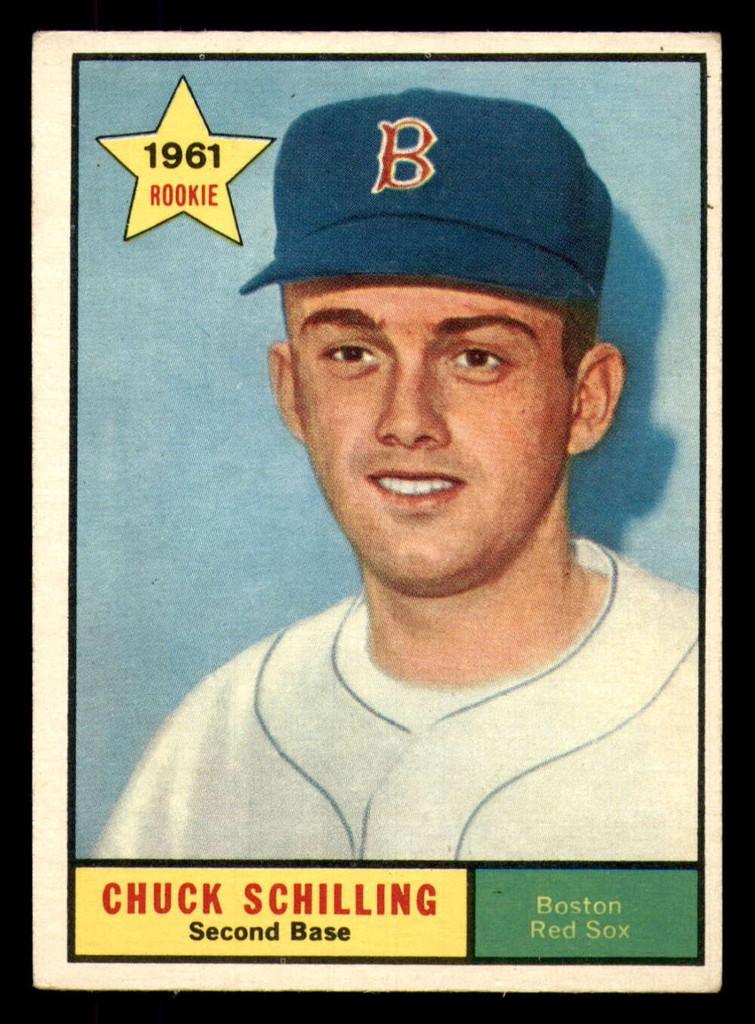 1961 Topps #499 Chuck Schilling Excellent+ RC Rookie Set Break 