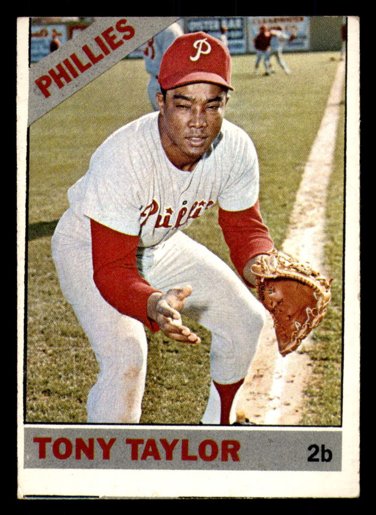 1966 Topps #585 Tony Taylor Miscut Phillies  ID:384388