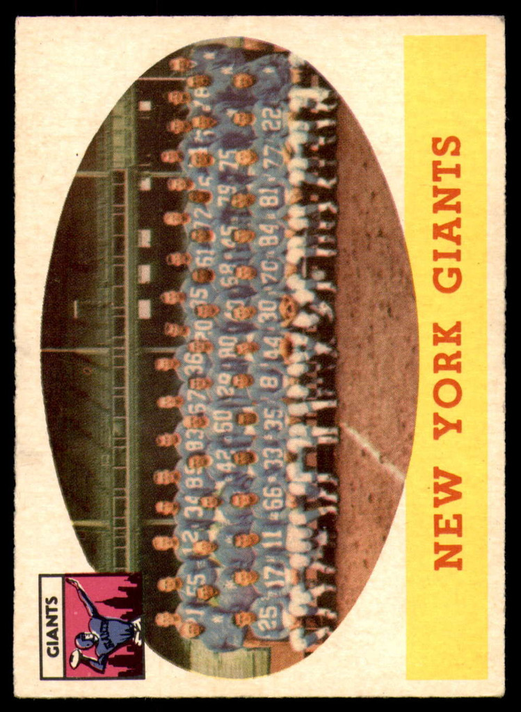 1958 Topps #61 Giants Team Excellent+  ID: 253970