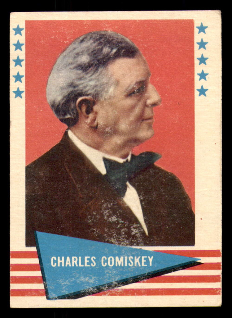 1961 Fleer #18 Charles Comiskey Writing on Back ID:387014