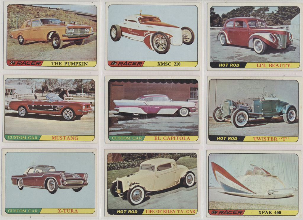 1965 Topps Hot Rods Set 66 (37 & 44 Creased)  #*sku37357