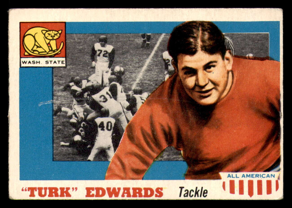 1955 Topps All American #36 Turk Edwards G-VG SP 