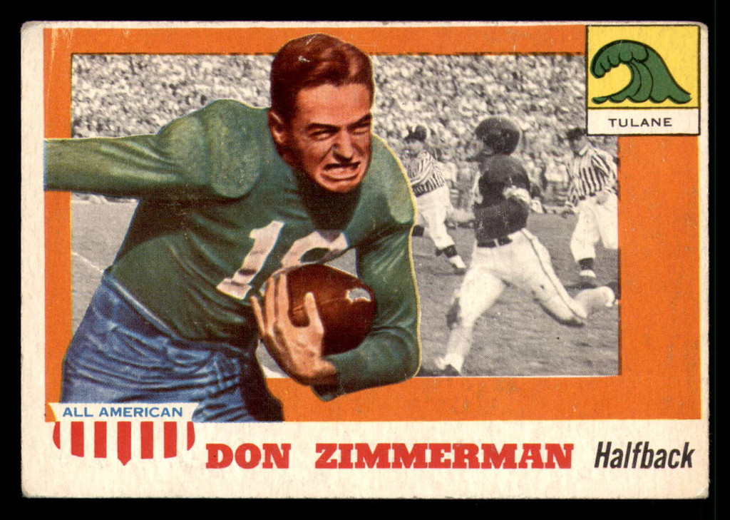 1955 Topps All American #49 Don Zimmerman VG-EX 