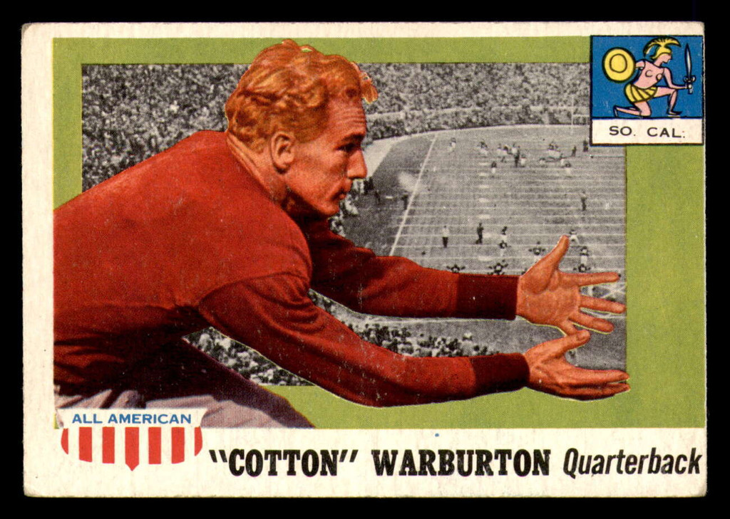 1955 Topps All American #81 Cotton Warburton Very Good  ID: 387205